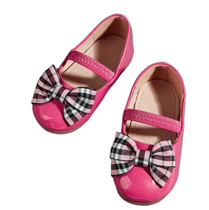 Zapatos Nuevos Personalizados para Niñas de 1 a 6 Años, Zapatos de Vestir con Lazos, Punta Redonda Plana, Zapatos de Cuero para Niños - Product Image 1