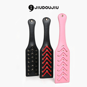 Fouet en cuir érotique SM pour frotter les fesses des femmes, fouet pour frapper les mains des femmes, outils de flirt pour couples en cuir. - Product Image 1