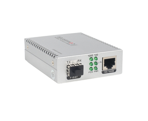 Convertidor de medios de fibra de 2 puertos 10/100/1000M, entrada de 20KM DC5V, fácil de usar - Product Image 1