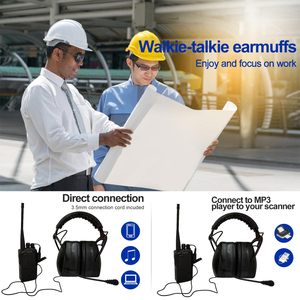 Chuyên Nghiệp Nhiệm Vụ Nặng Nề Phía Sau Đầu <span class=keywords><strong>Intercom</strong></span> Earmuffs Đài Phát Thanh Tai Nghe Với Được Xây Dựng-Trong Hai-Cách Đài Phát Thanh ABS Chất Liệu An Toàn Tính Năng - Product Image 6