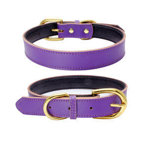 Productos para mascotas al por mayor personalizados, <span class=keywords><strong>collar</strong></span> para mascotas, correa, <span class=keywords><strong>collar</strong></span> de cuero liso para perros - Product Image 3