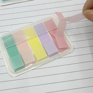 กระดาษโน้ตสีโมรันดี ชุดสติกเกอร์แบบมีกาวในตัว กระดาษโน้ตใส ปรับแต่งได้ สำหรับนักเรียน ใช้ทำเครื่องหมาย ฉลากแบบฉีกได้ - Product Image 4
