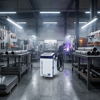Soldadora Láser de Fibra Portátil 4 en 1 de 1500W 2000W, Máquina de Soldadura, Limpieza y Corte Láser de Mano