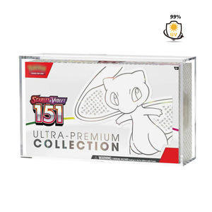 Boîte de présentation en acrylique transparente de qualité supérieure, collection Ultra Premium 151, protection UV, avec couvercle magnétique - Product Image 1