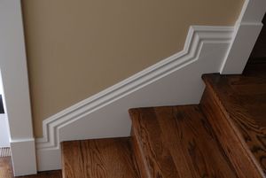 Khung hình gỗ trắng mồi rắn phẳng cổ gỗ mouldings cho tường - Product Image 3