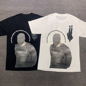 <span class=keywords><strong>T</strong></span>-<span class=keywords><strong>shirt</strong></span> en coton 100% tricoté surdimensionné, coupe ample, poids lourd, pour <span class=keywords><strong>homme</strong></span>, impression DTG personnalisée, motif graphique masqué, coupe ample, motif de lettres - Product Image 1