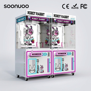 Máquina expendedora de muñecas rosa de fácil instalación, automática, tipo <span class=keywords><strong>Spin</strong></span> N Drop, para centros de juegos recreativos y centros comerciales, máquina de grúa de garras. - Product Image 1
