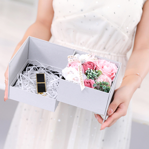 Regalo di san valentino regalo personalizzato fiore regalo di compleanno per ragazza amico testa di sapone artificiale fiore - Product Image 3