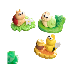 3D résine fleur champignon miel escargots abeilles coccinelles animaux figurines poupée enfants jardinage Miniature jouet éducatif fée maison ensemble - Product Image 1