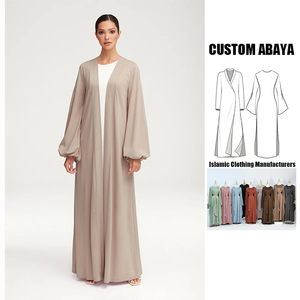 2024 nouvelle femme Wrap taille femmes Maxi modeste traditionnel femmes islamique <span class=keywords><strong>robe</strong></span> musulmane Abaya 2 pièces ensemble - Product Image 1