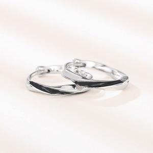 Orecchini a cerchio con gocce d'olio da donna, design semplice, stile retrò, orecchini da festa per uso quotidiano, idea regalo - Product Image 4