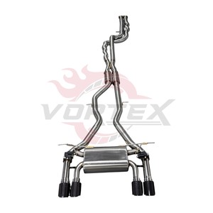 ท่อไอเสีย Vortex Premium สแตนเลสสตีลแบบ Valvetronic ความยาวเท่ากันสำหรับ BMW F80 M3 F82 F83 M4 S55 Catback - Product Image 1