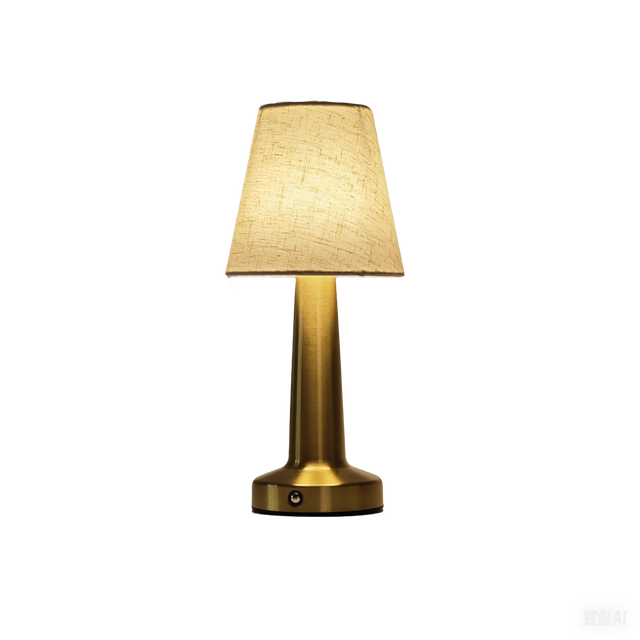 Modern Eco-Friendly Simple Iron LED Cordless Battery-Powered Fabric Touch Control Dimmable Table Lamp Bedroom Use