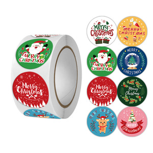 ODM/OEM Customized Christmas <b>Stickers</b>, High-Quality Self-Adhesive Gift <b>Bags</b>, <b>Party</b> Label <b>Stickers</b> for Use - Product Image 2