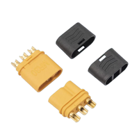 Connecteurs XT60 60A 2P ABS mâle/femelle pour modèles d'avions, drones, véhicules électriques, connecteurs à courant élevé