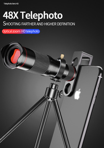 Téléphone 48x4K HD <span class=keywords><strong>Zoom</strong></span> Objectif Anti-Distorsion Téléphone Mobile Caméra Objectif Téléobjectif Télescope Haute Définition - Product Image 3