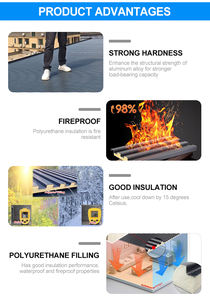 Panel Sándwich de Aluminio Ignífugo, Paneles Aislantes <span class=keywords><strong>para</strong></span> Techos, Gran Muralla de Aluminio, Canalón de Aluminio <span class=keywords><strong>para</strong></span> Techos - Product Image 4