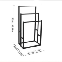 Support de présentation de luxe pour tapis de prière islamique en fer et serviettes décoratives pour la maison musulmane et le salon