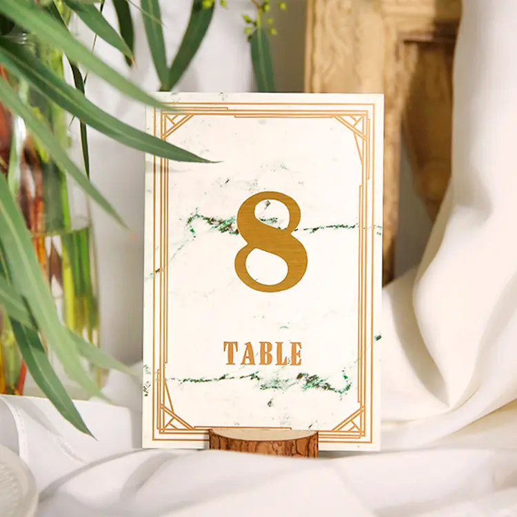 Alivier Numeri da tavolo 1-40 Portacarte da tavolo in legno da matrimonio 