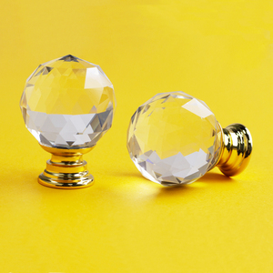 Hiện đại trong suốt pha lê Knob đẹp Vàng knobs và xử lý phong cách châu âu Đồ nội thất cửa kéo cho tủ bếp ngăn kéo - Product Image 4