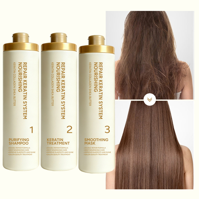 Keratin Collagen Hair Repair Treatment Intensive Nourishing Smoothing Care Professional Salon Use Wholesale Supply