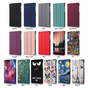Funda protectora con soporte triple inteligente para <span class=keywords><strong>Lenovo</strong></span> <span class=keywords><strong>Tab</strong></span> <span class=keywords><strong>M10</strong></span> <span class=keywords><strong>HD</strong></span> <span class=keywords><strong>2nd</strong></span> <span class=keywords><strong>Gen</strong></span> 10,1 X306, funda rígida de cuero PU con soporte de carcasa delgada para PC - Product Image 3