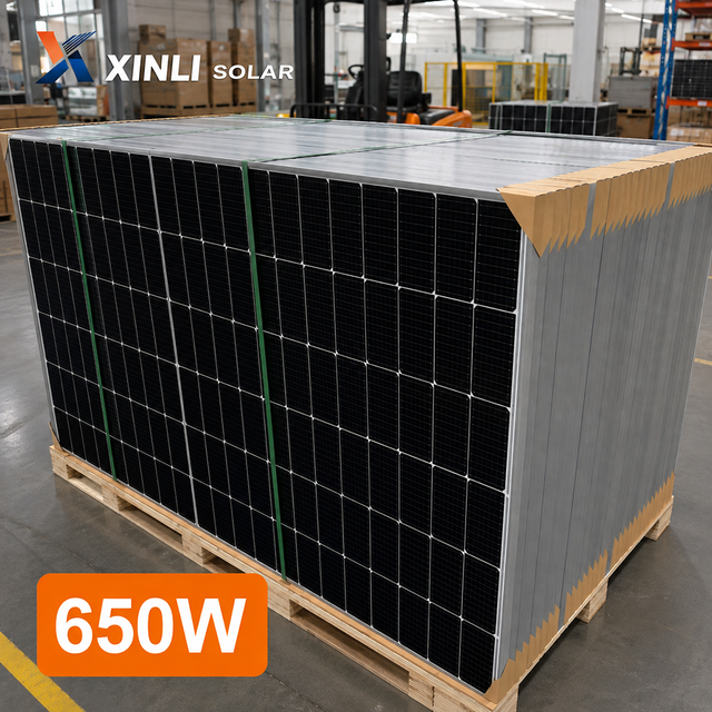 N Type Hjt Bifacial Solar Panels 500W 550W 600W 700W 720W 750W Monocrystalline High Efficiency Solar Panels Eu Stock