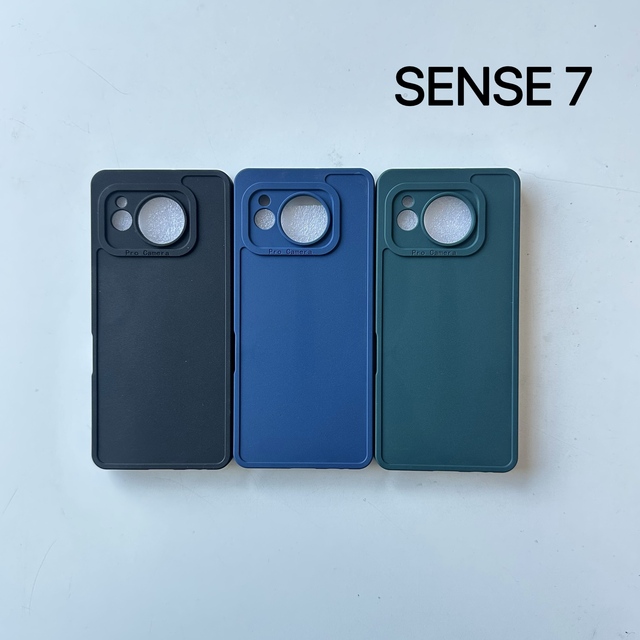 For SENSE 5 7 8 8A for Mobile Phone Case Wholesale Full Coverage Matte TPU Protective Shell Lens Protection Solid Color