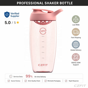24 oz <b>Protein</b> Shaker <b>Bottle</b> Silent Design No Mixing Ball Leak Proof Lid BPA Free ECOZEN for <b>Protein</b> Workout Smoothies - Product Image 1