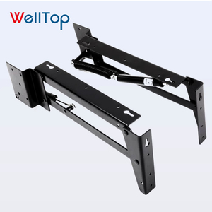 Mécanisme de mobilier pliant noir 22.071, quincaillerie hydraulique, chaise escamotable pour porche, <span class=keywords><strong>cuisine</strong></span>, école, mur, métal, pieds escamotables - Product Image 5