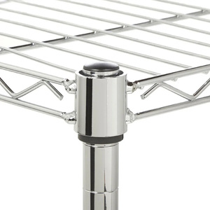 Scaffalatura a 5 livelli con ruote OEM & ODM NSF commerciale regolabile Wire Rack di stoccaggio in metallo ripiano in metallo Utility Wire Rack <span class=keywords><strong>argento</strong></span> - Product Image 4