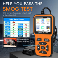 Alat Diagnostik Otomotif Pemindai OBDII Profesional, Membaca & Menghapus Kode DTC, Data Langsung, Pengujian Baterai, Pembaca Kode