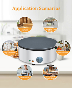 Machine à crêpes et gaufres commerciale 2,2 kW, antiadhésive, <span class=keywords><strong>mini</strong></span>-machine à gaufres hollandaises pour usage industriel et domestique - Product Image 5