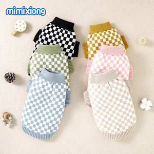 2024 חם Mimixiong סרוגים בגדים לחיות מחמד טרטן בגדי חיות מחמד - Product Image 2