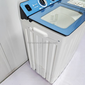 Máy giặt bán tự động 11kg màu xanh trắng đơn giản bồn đôi màu trắng tải hàng đầu tiếng anh vận hành điều kiện mới cho gia đình - Product Image 3