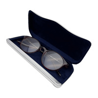 Boîte de rangement en aluminium pour monture optique Étuis à lunettes Ensemble d'emballage pour lunettes de soleil Boîte à lunettes