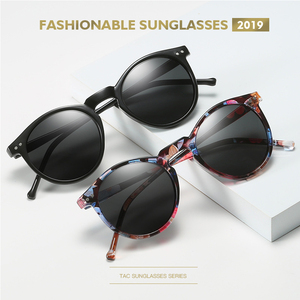 Lunettes polarisées rondes personnalisable pour femmes, verres surdimensionnés 80s, 8151 - Product Image 6