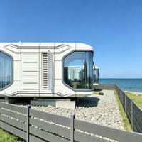 Maison-capsule XULV à panneaux isolants pour camping en bord de rivière, livraison directe usine