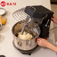 Mini Pétrin Mélangeur à Spirale Numérique 3,5 kg 10 L 750 W avec Tête Inclinable pour Cuisine et Table
