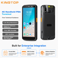 PDA Android 4G Tangguh dengan Pemindai Barcode 1D 2D QR NFC, Terminal Pengumpulan Data Inventaris Industri, PDA Nirkabel Genggam untuk Gudang