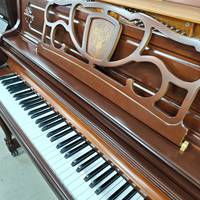Near New Young Chang UC118 Vertical Piano Dark Brown Classical Style Wide Square Music Rest Stable Tone for Music School Use