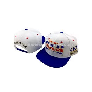 Gorras de ala plana bordada en 3D, gorras de estilo hip hop con 6 paneles, diferentes tipos de diseños personalizados de fábrica