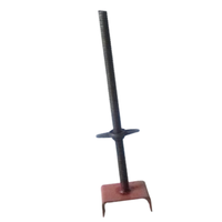 Plaque de base de vérin à vis pour échafaudage en acier galvanisé Q235, à tête en U réglable, avec tige filetée, vente en gros, best-seller, prix bas
