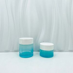 Oem ODM sang trọng chăm sóc kin Macaron màu môi và mắt kem thủy tinh mỹ phẩm Jar vàng Nhôm vít cap - Product Image 5