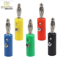 Câble pour haut-parleur audio à fiche banane de 4mm avec adaptateur de connecteur banane plaqué or à courant nominal 10A