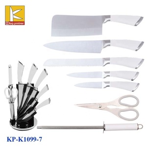 Juego de <span class=keywords><strong>Cuchillos</strong></span> de Cocina de Acero Inoxidable de 8 Piezas con Soporte Giratorio Acrílico, Cuchillo de <span class=keywords><strong>Chef</strong></span>, <span class=keywords><strong>Cuchillos</strong></span> de Cocina en Caja de Regalo - Product Image 5