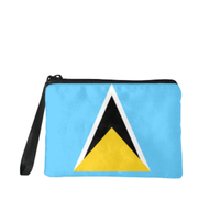 Porte-monnaie drapeau Martinique, pochette zippée compacte pour monnaie, organisateur de billets, rangement de cartes, accessoire cadeau