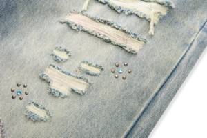 Vêtements pour hommes Streetwear Sun Faded Torn Casual Oversized High Quality <span class=keywords><strong>Retro</strong></span> Wash Water Straight <span class=keywords><strong>Tube</strong></span> Usé Casual Pants - Product Image 3