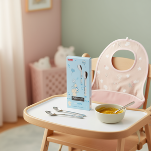 PURESIGNS ชุดช้อนส้อมสำหรับเด็กทารก 2 ชิ้น ทำจากสแตนเลส - Product Image 3