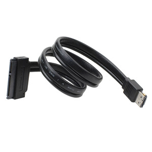Cable de datos SATA 22p a Power Esata Usb 2 en 1, 50 cm, cobre, negro - Product Image 4